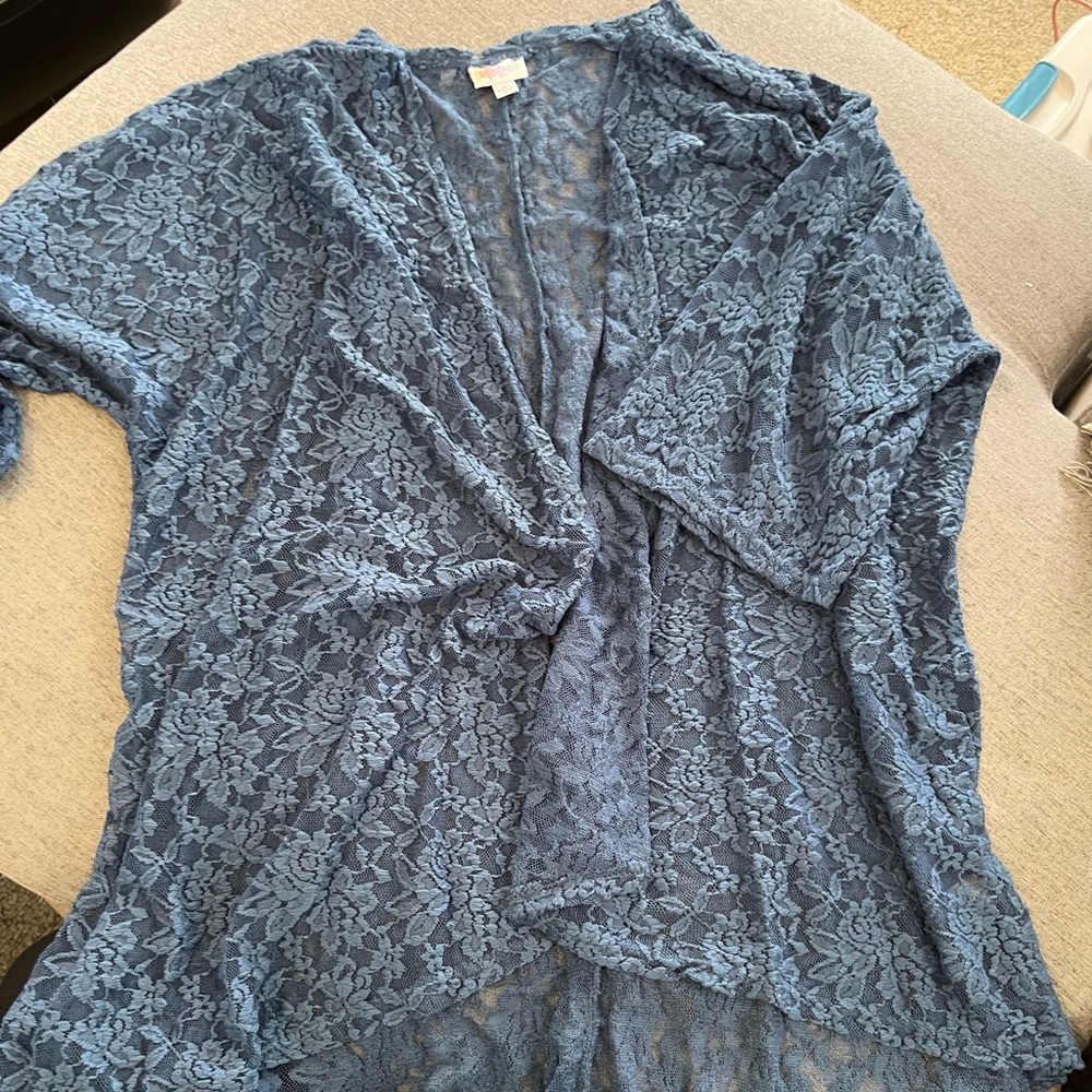 LulaRoe Lindsay Blue‎ Lace